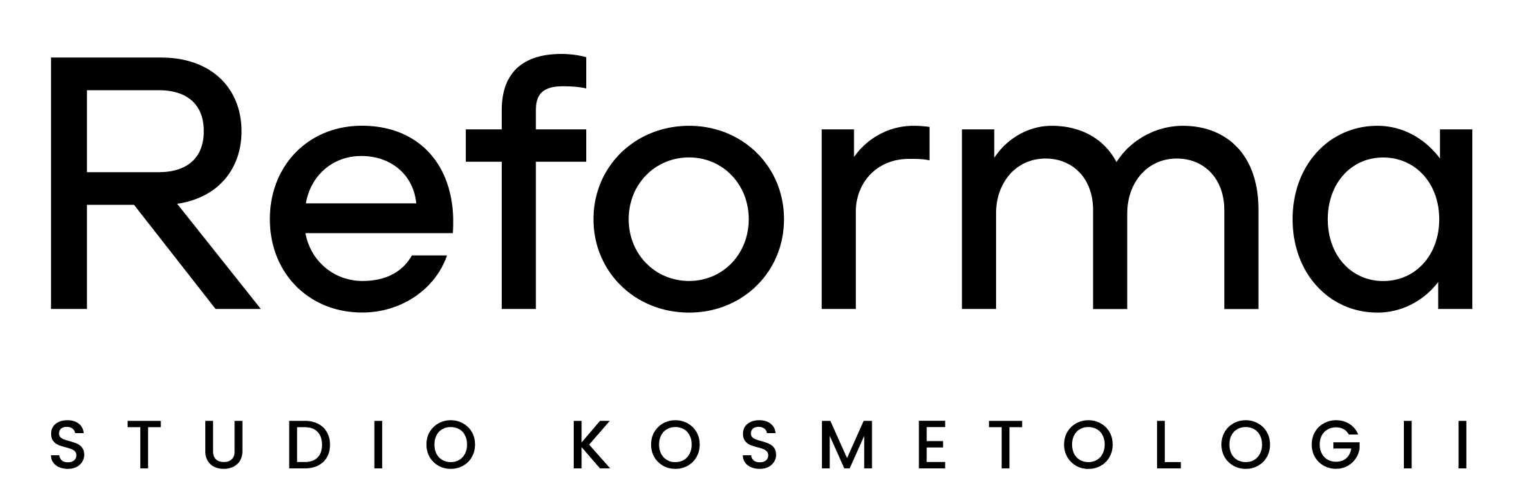 Oficjalne logo reforma studio w wersji czarnej